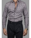 100% COTTON SHIRT WITH MINI PATTERN