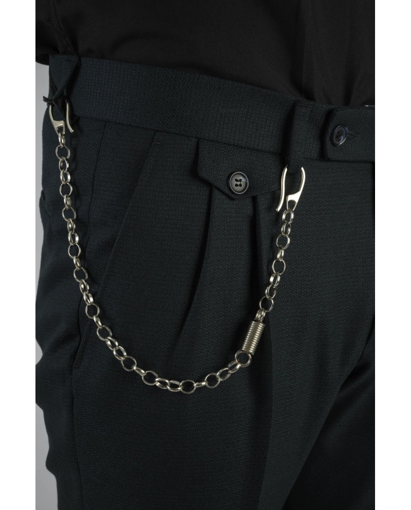 OIL STRETCH PANTS WITH 2 PLATES AND REVERSES AT ...